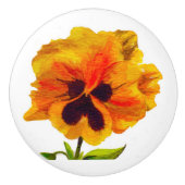'The Pansy Party' op een keramische knop (III) (Voorkant)
