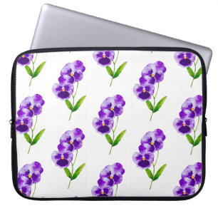 'The Pansy Party' op een laptophoes (III) Laptop Sleeve