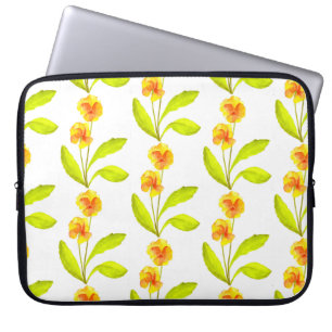 'The Pansy Party' op een laptophoes (IV) Laptop Sleeve