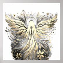 The Pastel Retro Angel Poster