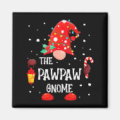 The Pawpaw Gnome Matching Family Christmas Gnome P Magneet (Voorkant)