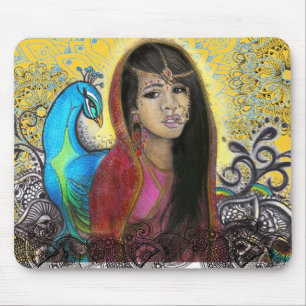 The Peacock, mousepad Muismat