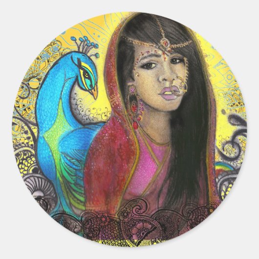 The Peacock, Sticker (Voorkant)