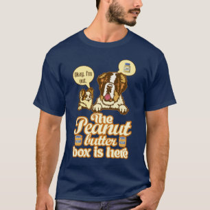 The Peanut Butter Box Funny St. Bernard Duo T-shirt