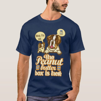 The Peanut Butter Box Funny St. Bernard Duo T-shirt