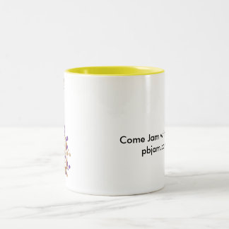The_Peanut_Butter_Jam_Logo_1_Brown_and_Paars[1.. Tweekleurige Koffiemok