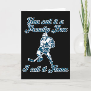 The Penalty Box Thuis Grappige Hockey Kaart