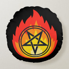 The Pentagram Rond Kussen