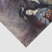 "The Peony Lantern" door Warwick Goble Tissuepapier (Detail)