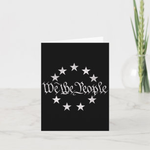 The People Vintage Stars Circle Patriottisch Kaart