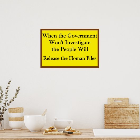 The People Will Investigate Poster (Keuken)
