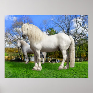 "The Percherons" Poster