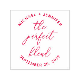 The Perfect Blend | Aangepaste rode bruiloft kalli Zelfinktende Stempel