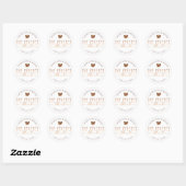 The Perfect Blend Coffee Wedding Shower Ronde Sticker (Vel)