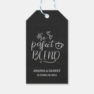 The Perfect Blend Cute Script Chalkboard Wedding Cadeaulabel