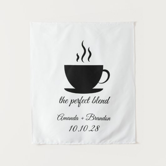 The Perfect Blend Wedding Backdrop Wandkleed (Voorkant)