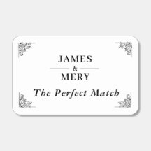 The Perfect Match Classic Wedding Monogram