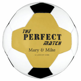 The PERFECT Match M Gold Style Couple Voetbal