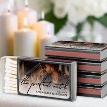 The Perfect Match Photo Wedding Matchboxes
