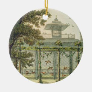 The Pheasantry , gegraveerd door Joseph Constantin Keramisch Ornament