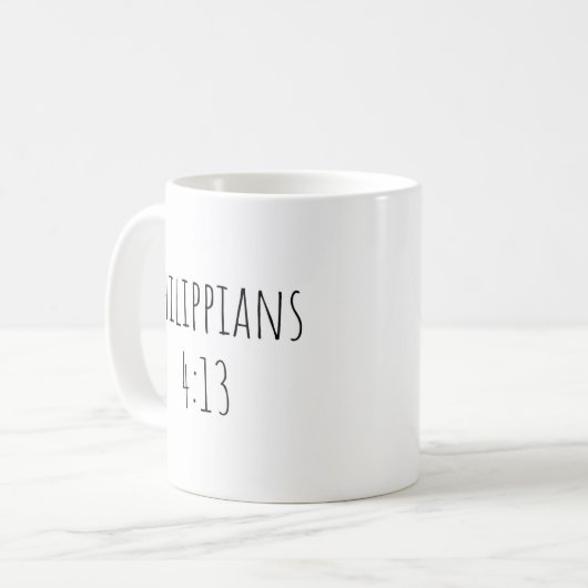 The Philippians 4:13 Mug (Devant gauche)