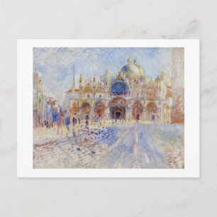 The Piazza San Marco, Venice, 1881 (olie op doek) Briefkaart