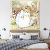 The Pie and the Patty Pan van Beatrix Potter Canvas Afdruk (Insitu (Slaapkamer))