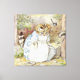 The Pie and the Patty Pan van Beatrix Potter Canvas Afdruk