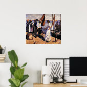 The Pier Head by Stanhope Forbes Poster (Thuiskantoor)