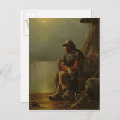 The Pilot Keeps Watch, 1851 Briefkaart (Voorkant / Achterkant)