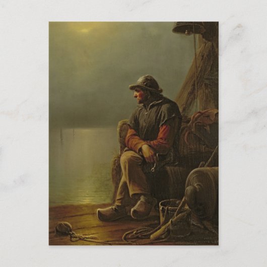 The Pilot Keeps Watch, 1851 Briefkaart (Voorkant)