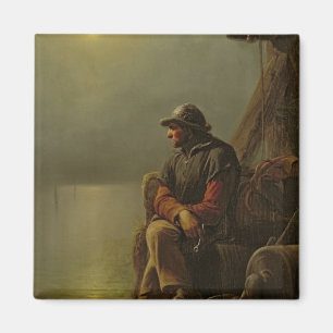 The Pilot Keeps Watch, 1851 Magneet