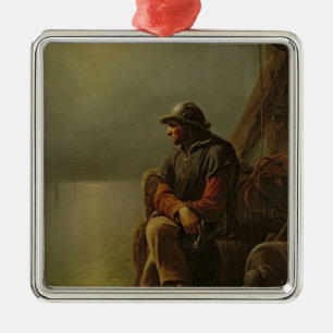 The Pilot Keeps Watch, 1851 Metalen Ornament