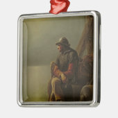 The Pilot Keeps Watch, 1851 Metalen Ornament (Links)