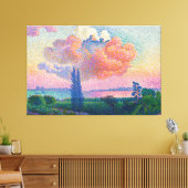 The Pink Cloud (1896) van Henri-Edmond Cross Canvas Afdruk (Insitu (Woonkamer))