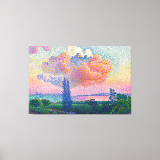 The Pink Cloud (1896) van Henri-Edmond Cross Canvas Afdruk