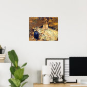 The Pink Dress van John Singer Sargent Poster (Thuiskantoor)