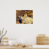 The Pink Dress van John Singer Sargent Poster (Keuken)
