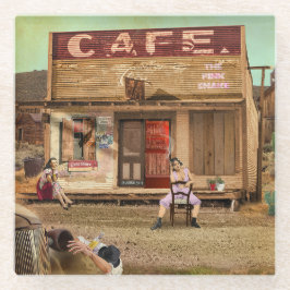 The Pink Snake Glazen Onderzetter