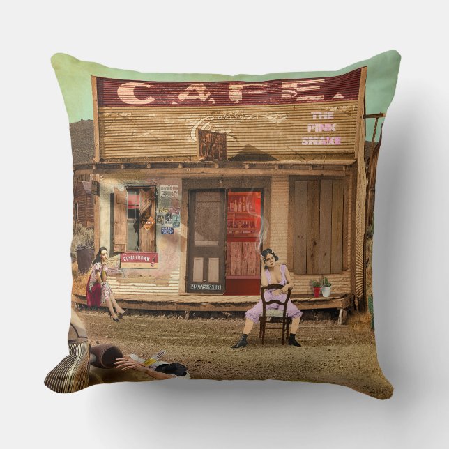 The Pink Snake Kussen (Voorkant)