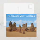The Pinnacles West-Australisch landschap Briefkaart (Voorkant / Achterkant)