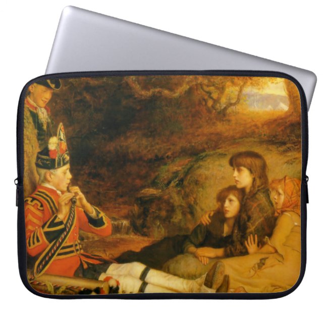 The Piper (door John Everett Millais) Laptop Sleeve (Voorkant)
