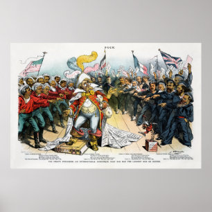 The Pirate Publisher Centerfold in Puck 1886 Poster