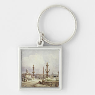 The Place de la Concorde, c.1837 Sleutelhanger