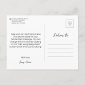 "The Place" - Midden-Oosten / Orient Desert Schild Briefkaart (Achterkant)