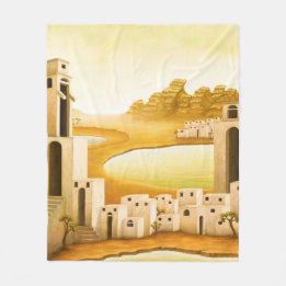 "The Place" - Midden-Oosten / Orient Desert Schild Fleece Deken