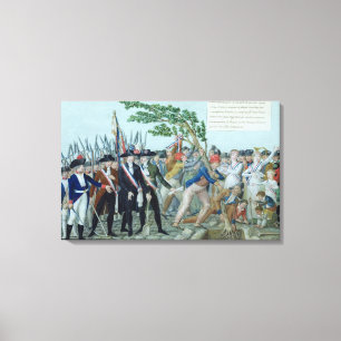 The Planting of a Tree of Liberty, c.1789 Canvas Afdruk