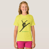 The Playground T-Shirt with dancer in chartreuse (Devant entier)