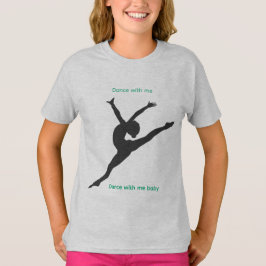 The Playground T-Shirt with dancer in steel gray