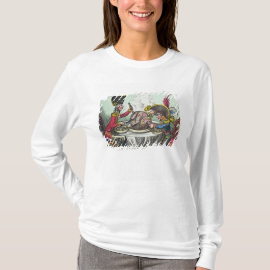 The Plum Pudding in Danger, 1805 T-shirt (Voorkant)